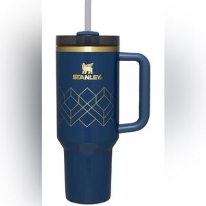 NWT *Discontinued* Stanley Deco Collection Blue Flowstate Quencher 40oz Tumbler